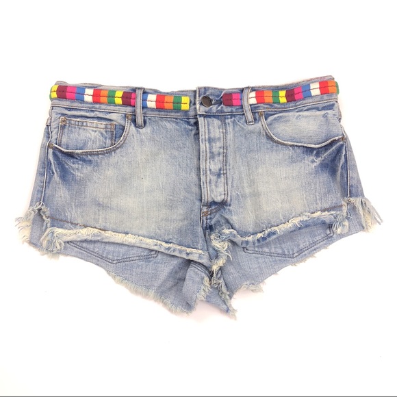Free People Eliot Embroidered Shorts Size 26 - Picture 1 of 8